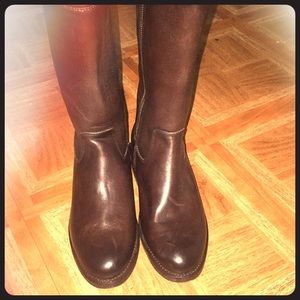 Never worn Frye leather boots